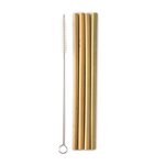 Humble Straw Made of Bamboo - Strohhalme aus Bambus - wiederverwendbar - 4 x 4 STK. (16 Strohhalme)