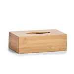 Zeller 25305 Kosmetiktücher-Box, Bamboo, L 27.5 x B 15.5 x H 8.5 cm