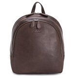 Solo Pelle Leder Rucksack I Backpack I Tasche Model: Lady aus echtem Vintage Leder Farbe: Dunkelbraun