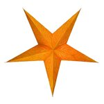 Sternleuchte - Mercury orange - aus Papier