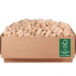 ORANGE DEAL 5,0 kg Kamin-, Grill- Ofen-Anzünder (Anzündwolle, Anzündhilfe) aus Holzwolle + Wachs FSC® 100%