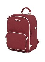 MELAWEAR MELA II mini Rucksack - Nachhaltig mit Fairtrade Cotton, GOTS und Grüner Knopf Zertifizierung, Farben MELA II:burgunderrot