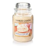 Yankee Candle Duftkerze im großen Jar, Vanilla Cupcake, Brenndauer bis zu 150 Stunden