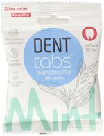 DENTTABS Stevia - Mint Zahnputztabletten mit Fluorid, 1er Pack (1 x 125 Stück)