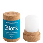 EnergyBalance Biork Deo-Stick - Öko Bio Kristall Deo - Damen, Herren - ohne Aluminiumchloride, ohne Alkohol, Duftneutral, Plastikfrei, Vegan - Qualität aus der Schweiz - 120 g