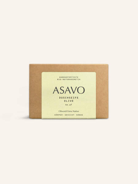 ASAVO - Duschseife Olive no. 01 - BIO - Olivenseife