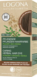 Pflanzen-Haarfarbe Pulver Schokobraun 100 g