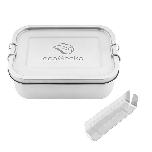 ecoGecko® - Brotdose Edelstahl 800ml (auslaufsicher)