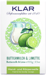Buttermilch- & Limettenseife 100g, Cosmos zertifiziert, palmölfrei