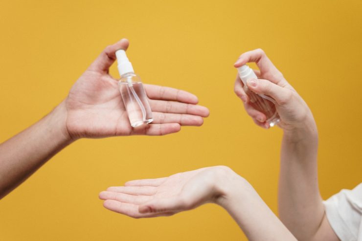 Desinfektionsmittel ohne Plastik